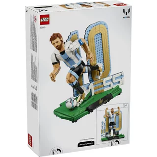LEGO Editions Football 43015 Lionel Messi – Football Legend (958 Pieces), Building Blocks, Kids Toy