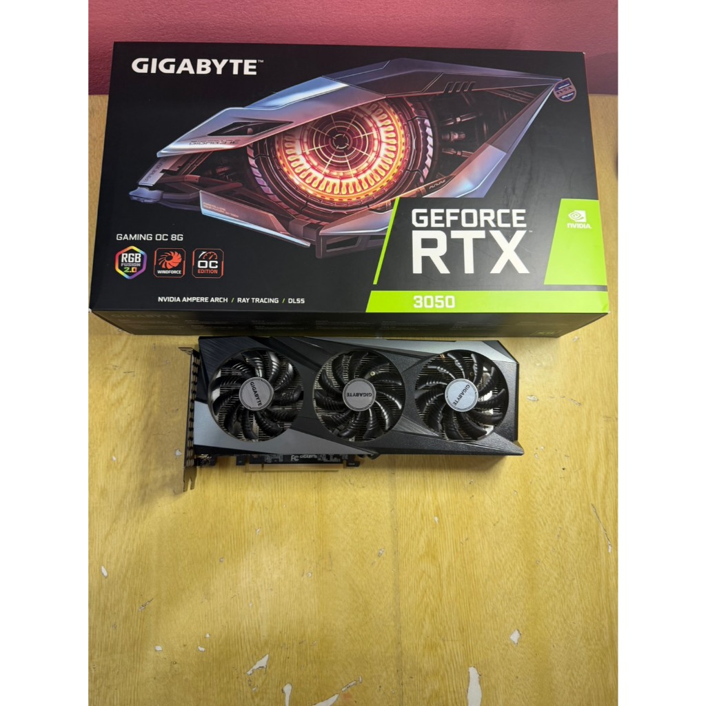 ขายการ์ดจอมือสอง GIGABYTE GEFORCE RTX 3050 GAMING OC 8G - 8GB GDDR6