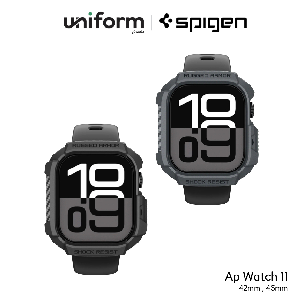 SPIGEN เคสกันกระแทก Rugged Armor 2 Case ใช้สำหรับ Apple Watch 11 ขนาด 42mm 46mm