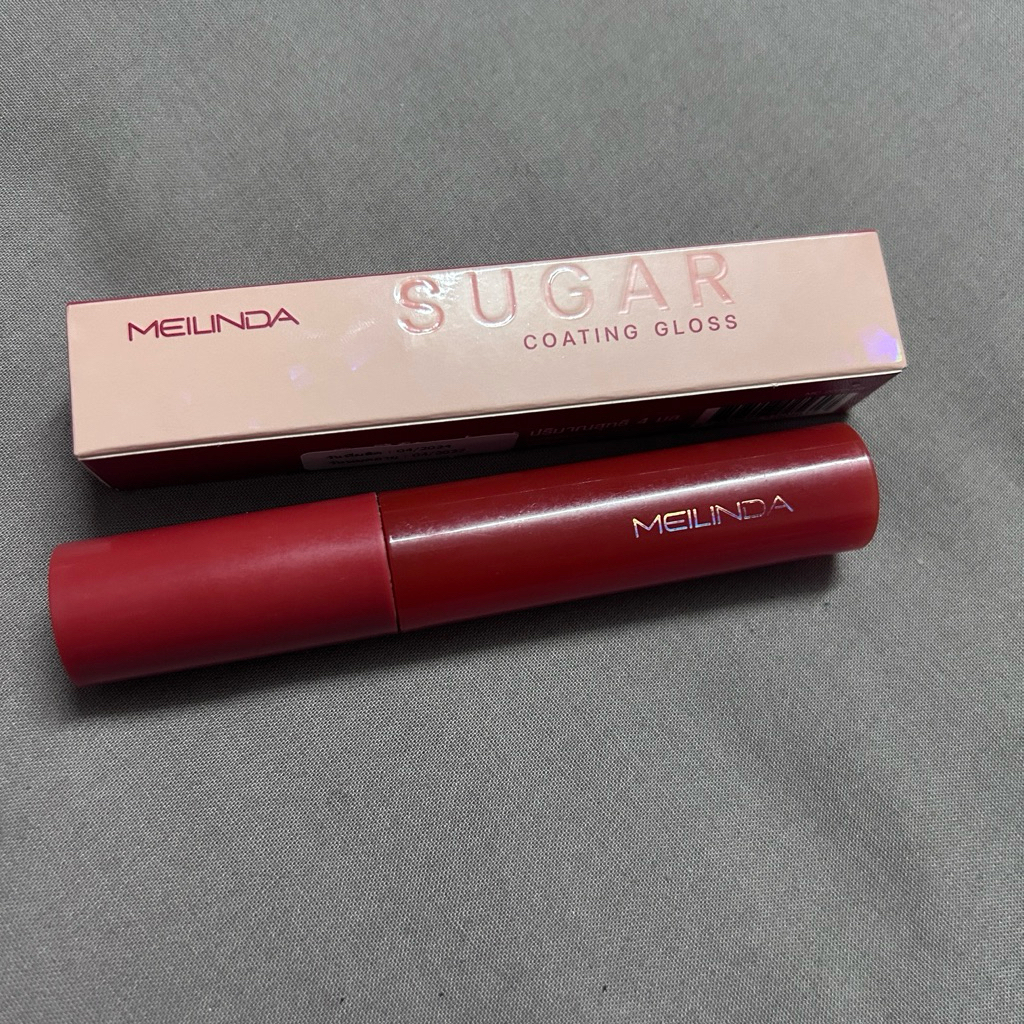 ลิปกลอส MEILINDA Sugar Coating Gloss 06 #Candy Apple