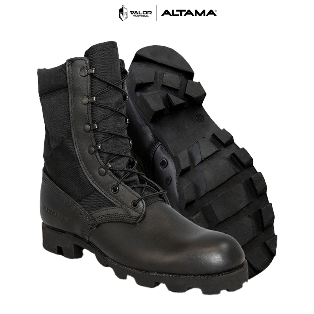 Altama - Jungle PX 10.5" [Black] รองเท้าคอมแบท บูทข้อสูง หนังกลับขัดเงา ยึดเกาะได้ดี