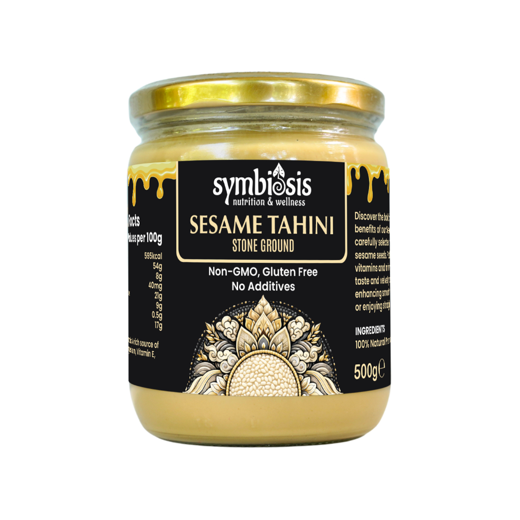 SYMBIOSIS l Tahini Regenerative White Sesame Stone Ground - ซอสครีมทาฮินีงาเเบบดั้งเดิม (185g/500g)