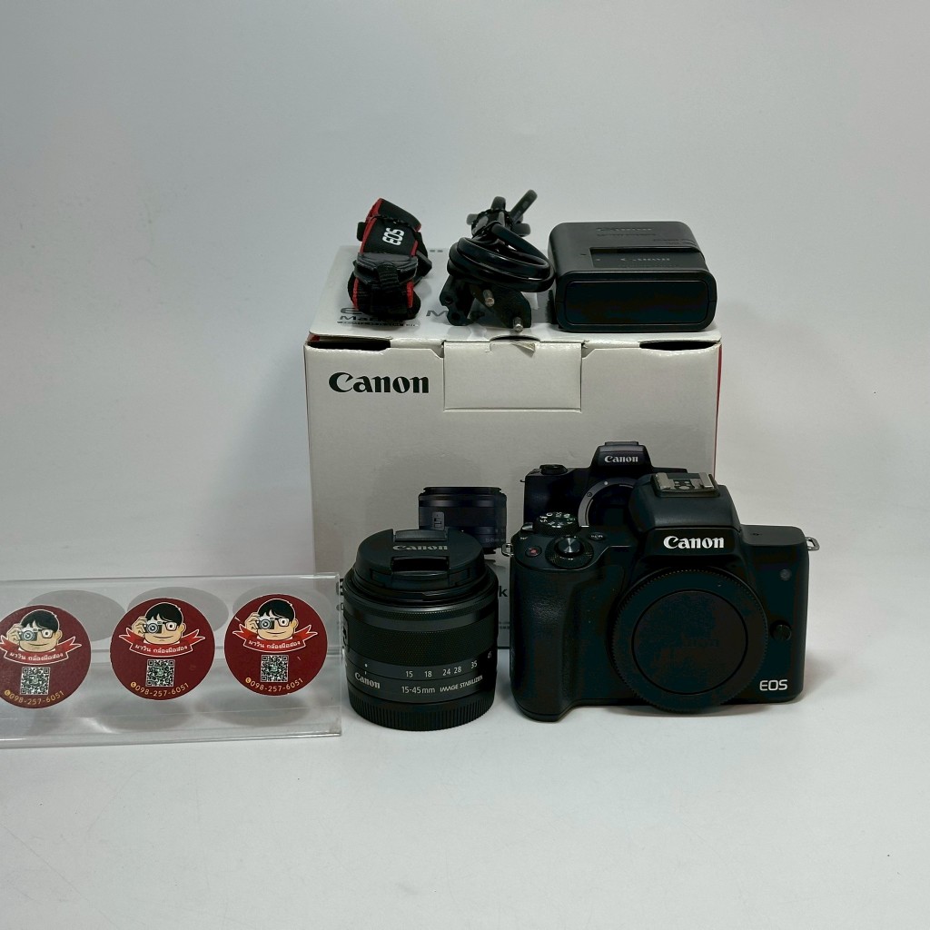 Canon EOS M50 ii + kit 15-45 ชัตเตอร์ 16000