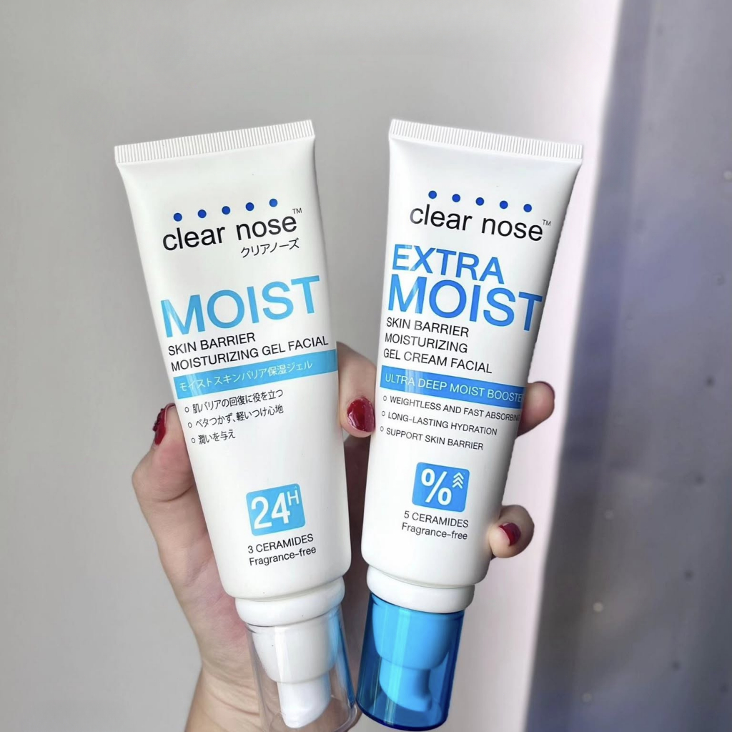 มอยส์บูสเตอร์เคลียร์โนส Clear Nose Skin Barrier Moisturizing Gel/มอยส์เคลียร์โนส Extra Moist Skin Barrier Cream 120ml