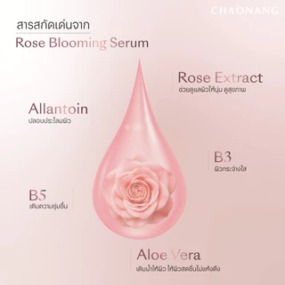 เซรั่มกุหลาบเจ้านางแบบซอง 8 กรัม - Chaonang Rose Blooming Serum 8 ml.