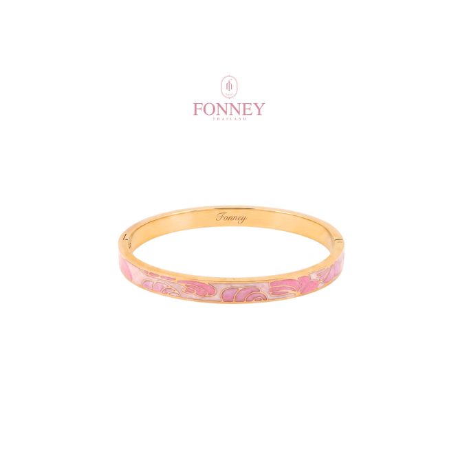 BL-33 Fonney กำไลข้อมือสแตนเลสแท้ ไม่ลอก ไม่ดำ ใส่อาบน้ำโดนน้ำหอมได้