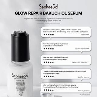 SeohaeSol Glow Repair Bakuchiol Serum 30ml พร้อมส่ง เซรั่มลดริ้วรอย ผิวใส ชุ่มชื้น