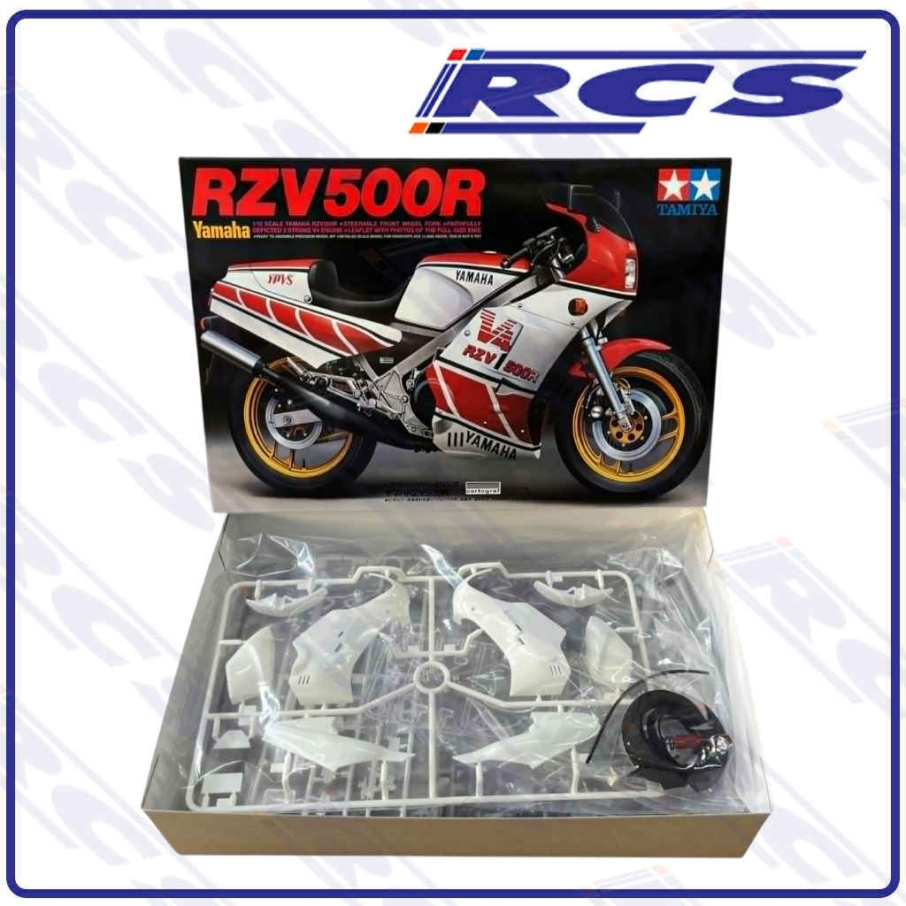 💥New💥🏆 TAMIYA 14037 ชุดประกอบจำลองมาตราส่วน 1:12 YAMAHA RZV500R ต้องสร้างและทำสีเอง
