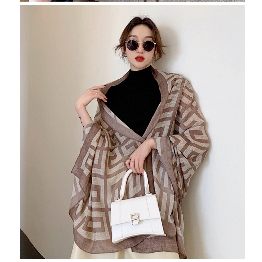 (ขายราคาส่ง) ผ้าคลุมไหล่ เนื้อผ้าเบาใส่สบาย  ไม่ร้อน 🧣