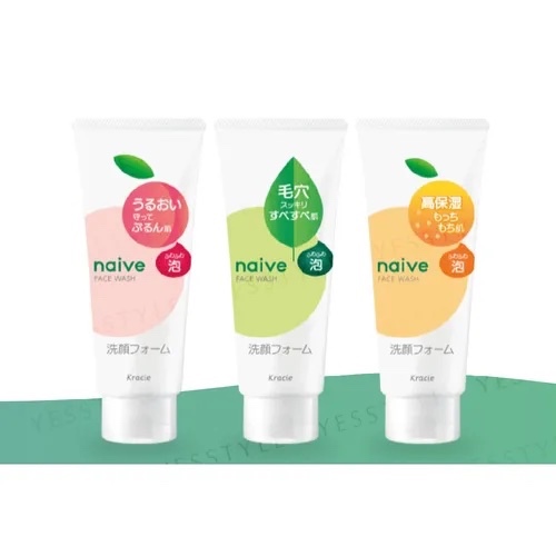 Kracie Naive Face Wash Foam 130g  นาอีฟ เฟส วอช โฟม โฟมล้างหน้า