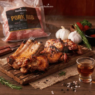 BarBestro ซี่โครงหมูบรั่นดี โฮมเมด ซี่โครงหมูหมัก ตัดแต่งเนื้อเยอะพิเศษ (Brandy Pork RIB Homemade) 500g.