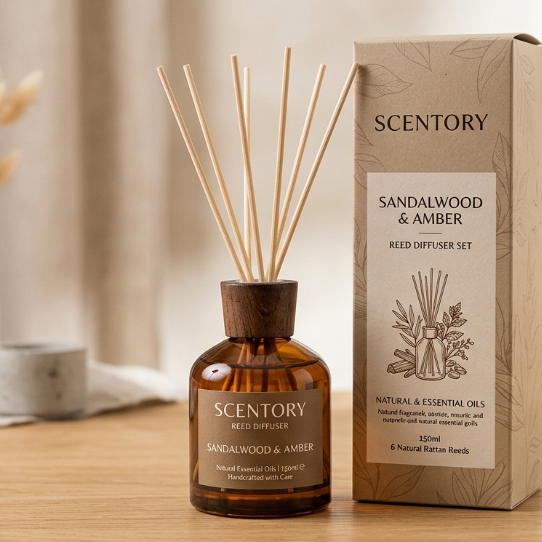 ก้านไม้หอม Scentory กลิ่น sandal wood & Amber