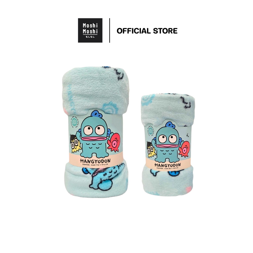 Moshi Moshi ผ้าห่มโมชิโมชิ ลาย Hangyodon ลิขสิทธิ์แท้จากค่าย Sanrio รุ่น 6100007649-7651