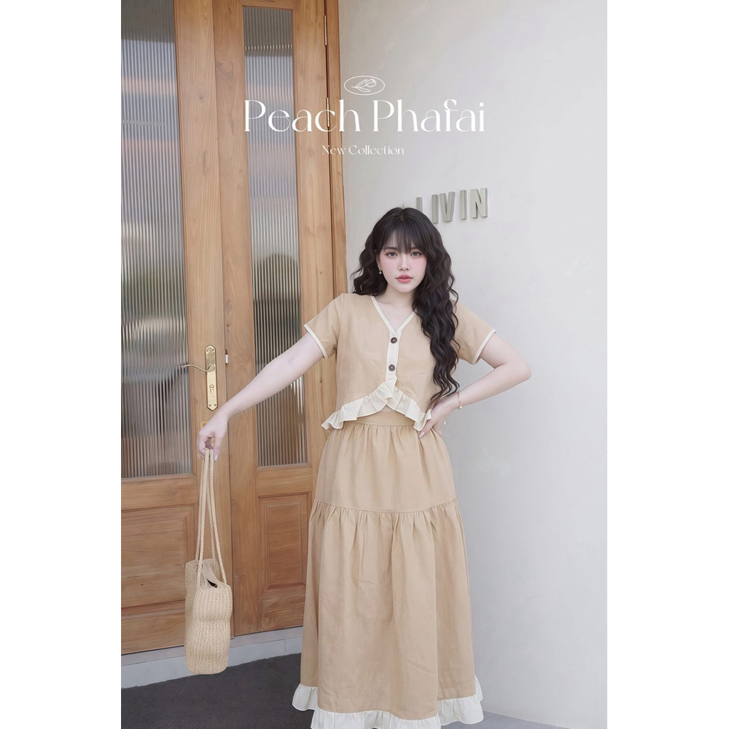 Ruffle Set เนื้อผ้าฝ้ายนุ่มเซ็ต 2ชิ้น
