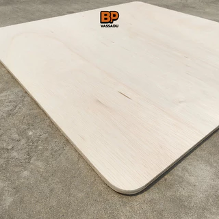 ไม้อัดยาง เกรด A 80x60 ซม. มุมโค้งมน หนา 4-20 มิล ผิวเรียบ ขัดขอบ | ทำชั้น หน้าโต๊ะ เฟอร์นิเจอร์ DIY