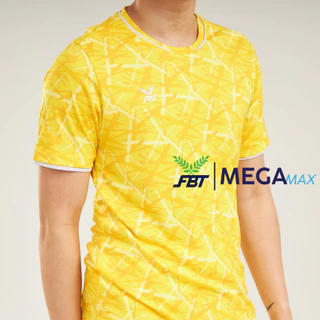 เสื้อกีฬา FBT B2A221 พิมพ์ลายเส้น คอกลมแขนสั้น ผ้าไมโคร บาง เบา ระบายอากาศได้ดี