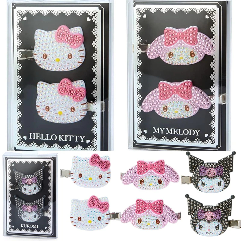 🌸ฝังเพชรคริสตัล จากญี่ปุ่น กิ๊บคิตตี้ คิตตี้ กิ๊บ Kitty melody kuromi Sanrio Japan