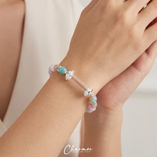 [ตะกรุดลายดอกพิกุล] สร้อยข้อมือ กำไลหินนำโชค หินมงคล ตะกรุดเปล่า กรอบตะกรุด ปลอกตะกรุด