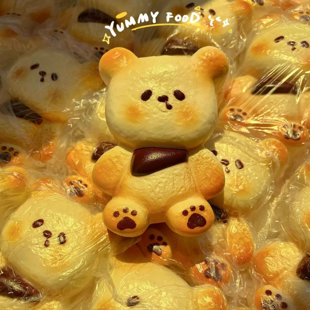 ตุ๊กตาหมีเนยเนื้อนุ่มเหมือนจริง คืนตัวช้า ช่วยคลายเครียด - รูปที่ 1