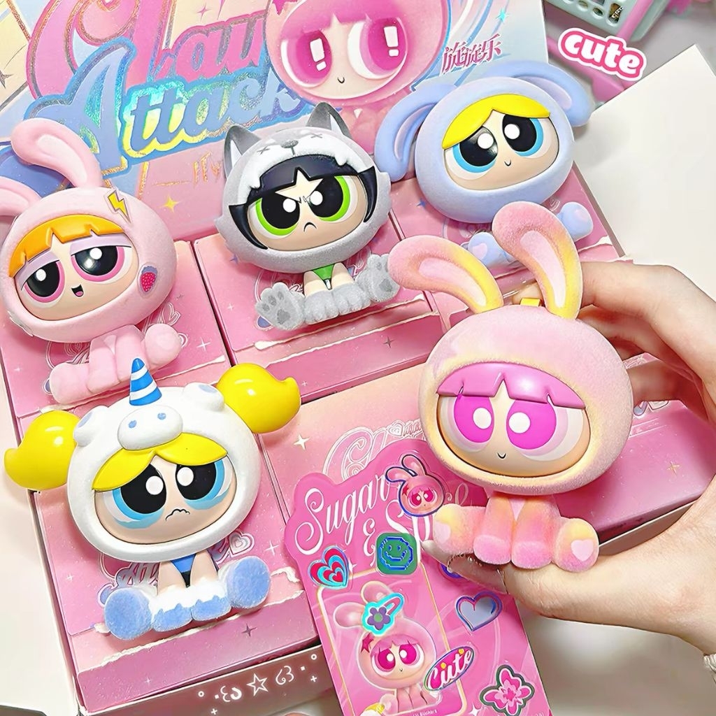 พวงกุญแจ Powerpuff Girls Spin Claw Action เพิ่มสีสันให้กระเป๋า