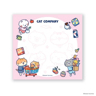 สวีทซัมเมอร์ : กระดาษก้อน Memo NP2604 : ลาย Cat Company : มีให้เลือกทั้งหมด 13 ลาย
