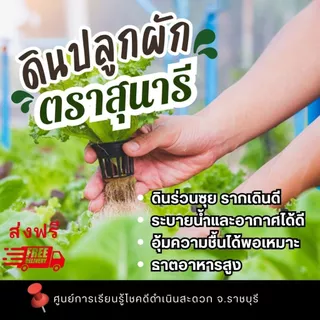 ดินสำหรับปลูกผัก ตราสุนารี ขนาดถุงละ 1 กก. (1 แถม 1 รวม 2 กก.)