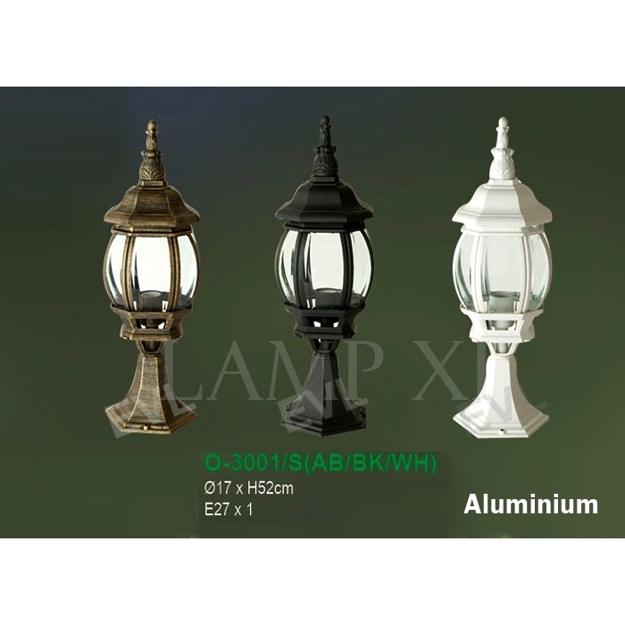 โคมไฟหัวเสา O-3001/S(BK/WH/AB)