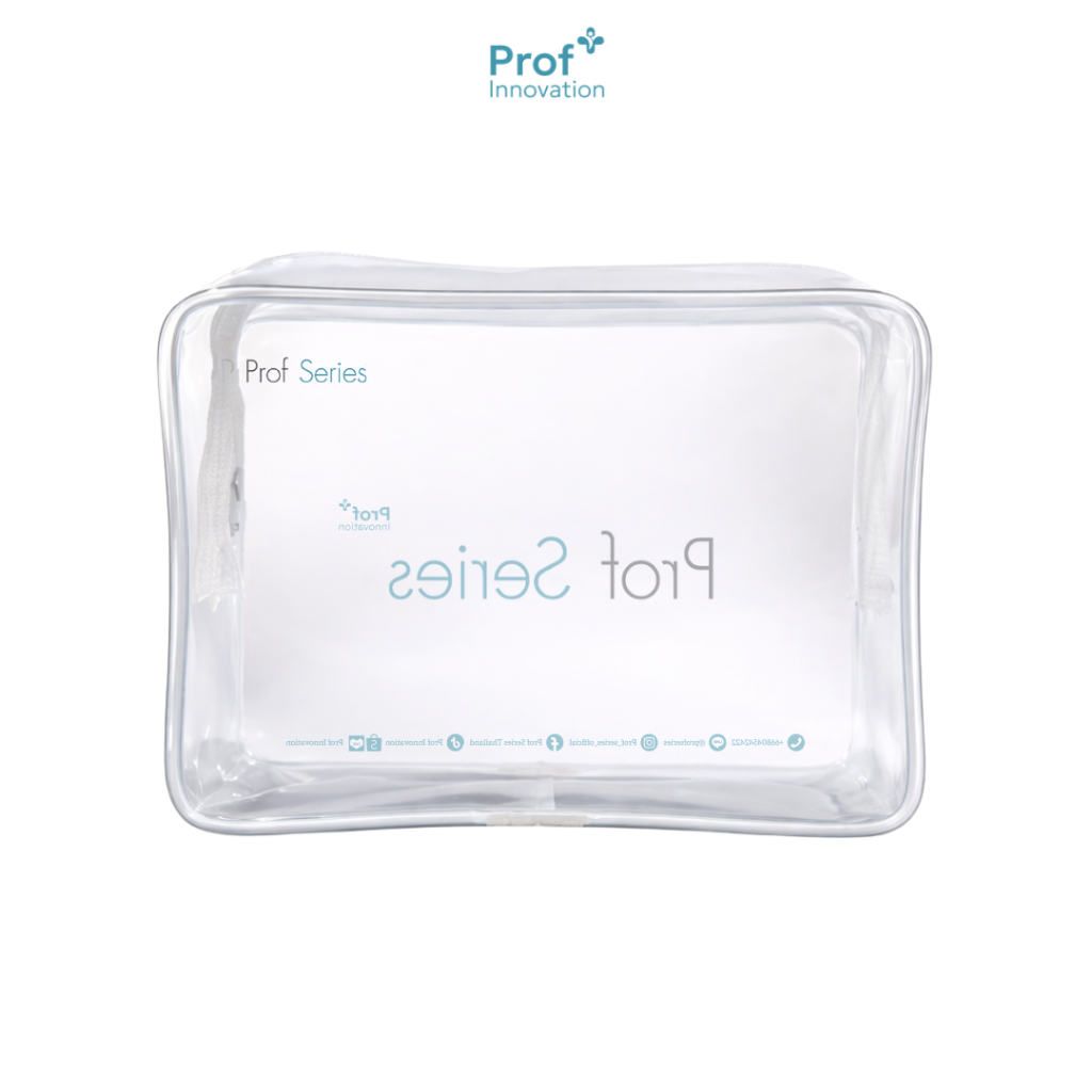 Prof Series กระเป๋าเอนกประสงค์ ใส่เครื่องสำอาง จัดระเบียบกระเป๋า สำหรับการเดินทาง พลาสติกเกรดพรีเมี่ยม [ภร้อฟ ซีรีส์]