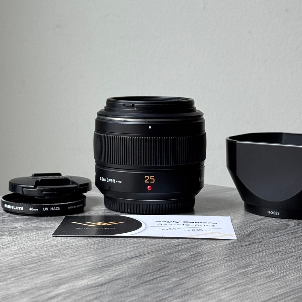 เลนส์มือสอง Leica lens 25mm f1.4 For Lumix