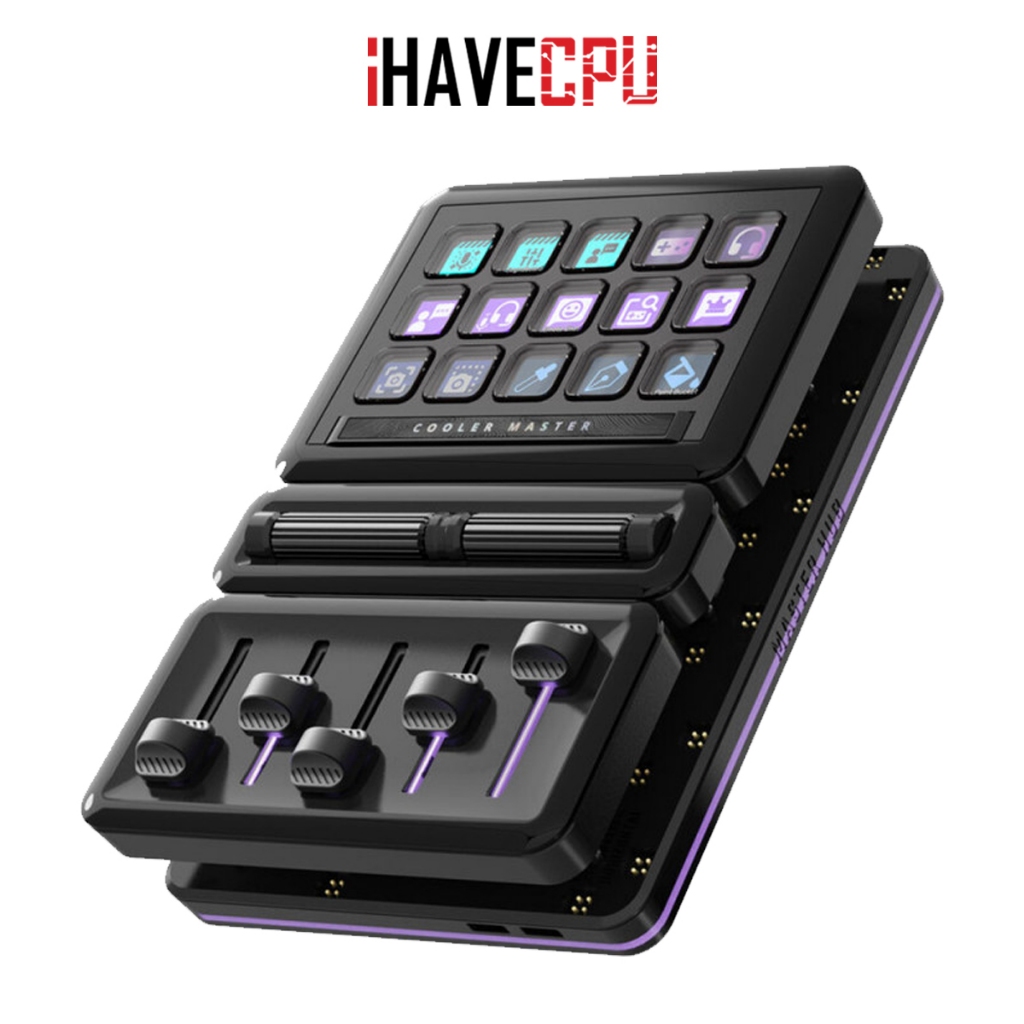 แผงปุ่มคุมระบบ (Stream Deck) iHAVECPU COOLER MASTER MASTER HUB CREATOR KIT (MHSK13AA00)