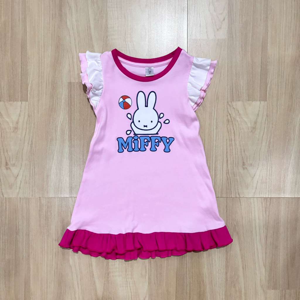 (Used ใส่น้อย!) Fourp’s house : Miffy 🐰 ชุดเดรสชมพู / 3Y