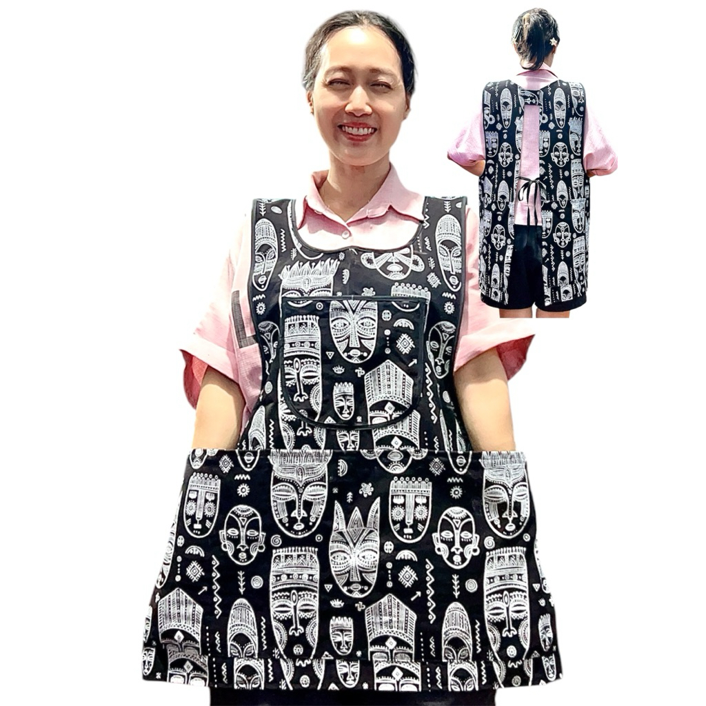 ผ้ากันเปื้อน ขายของ กระเป๋าเยอะ มีซิป แฟชั่น ไทยสไตล์ ผ้าเมือง ผ้าฝ้าย สวยๆ น่ารัก ราคา ถูกที่สุด ดีลบีเคเค แกลเลอรีภาพที่ 7
