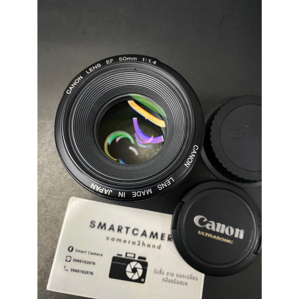 เลนส์ CANON 50 F1.4 พร้อมใช้งาน