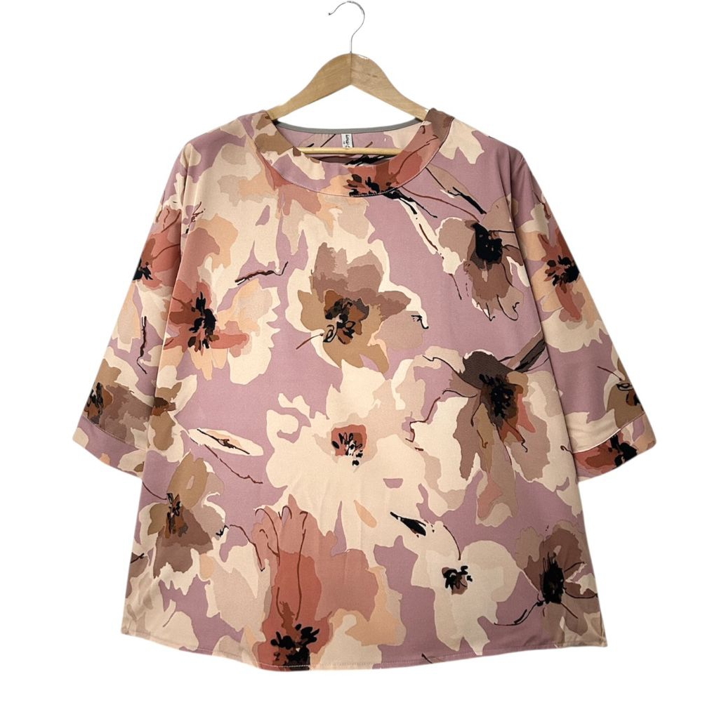 เสื้ออก 50 นิ้ว เสื้อสาวอวบผ้าไหมอิตาลี ผ้าไม่ต้องรีด