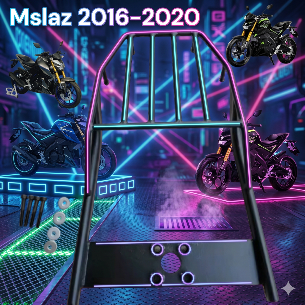 ตะแกรงท้าย mslaz 2016-20222 เห,้กหนา แข็งแรงทนทาน😁😁