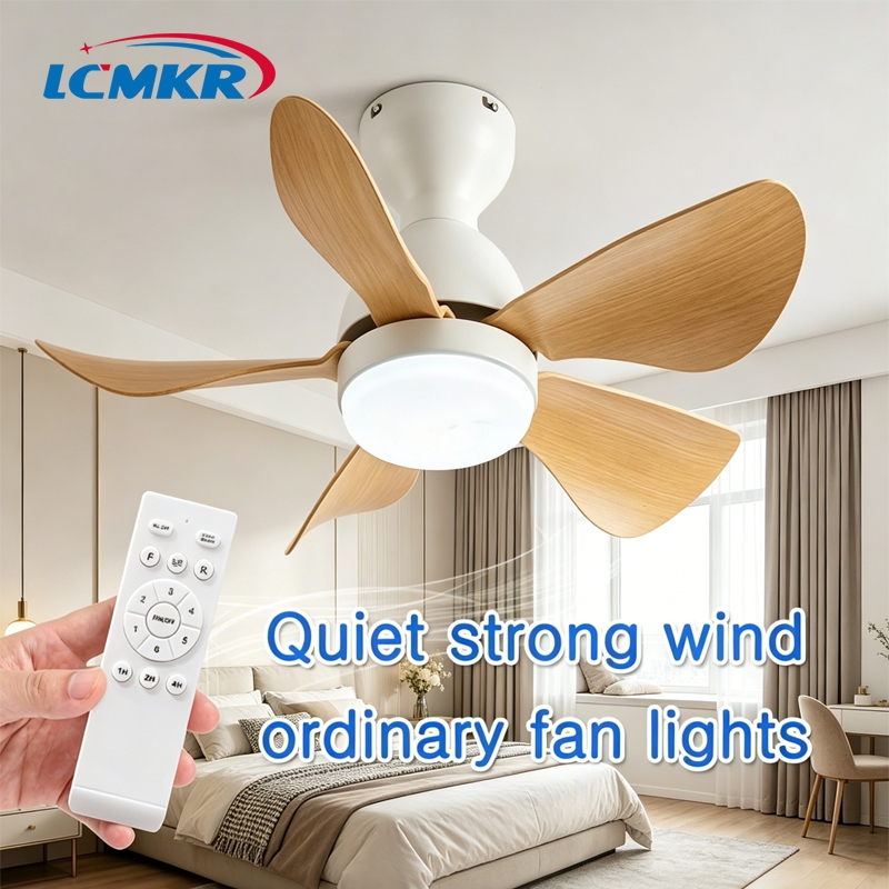 โคมไฟพัดลม  Ceiling Fans with Light โคมระย้าโคมไฟ 28 นิ้ว ไฟเพดาน พัดลมเพดานมีไฟ โคมไฟติดเพดาน พัดลมเพดาน มีรีโมทควบคุม