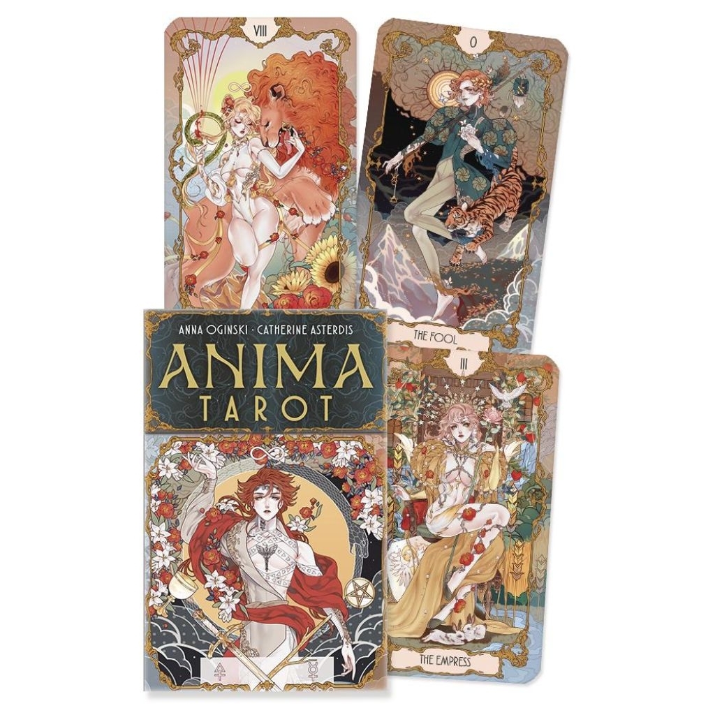 Anima Tarot ไพ่ยิปซีแท้สไตล์มังงะขอบทองหรูหรา ไพ่ทาโร่ต์ Tarot cards decks