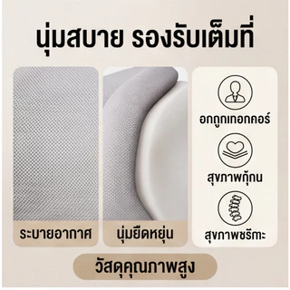 พนักพิงศีรษะเก้าอี้สำนักงาน ปรับระดับได้ ตามหลักสรีรศาสตร์ รองหัว ติดตั้งง่าย ไม่ต้องเจาะ