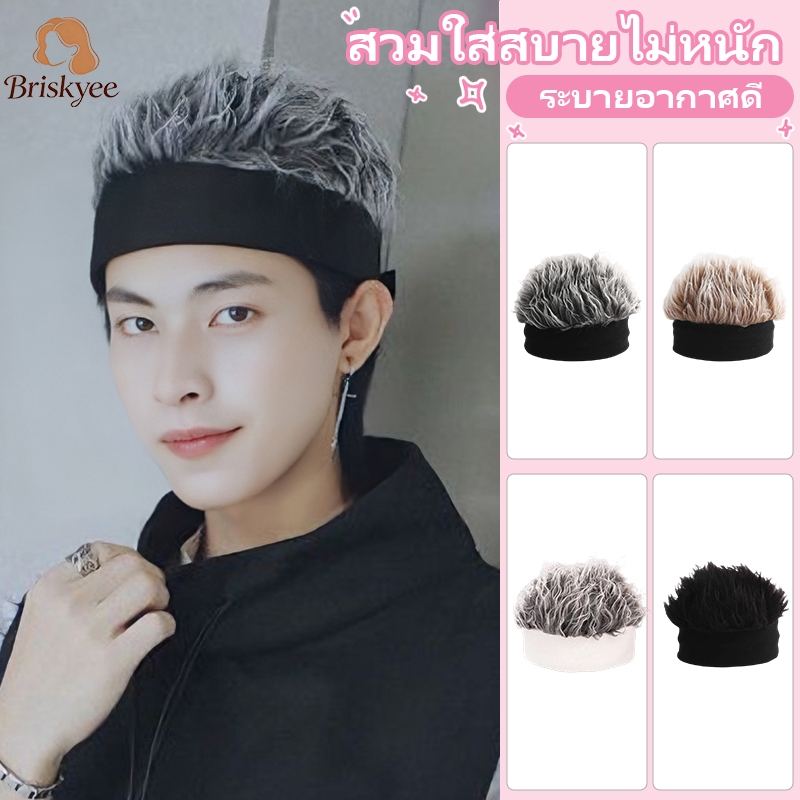 COD New Korean Wig-Knit Street Beanies - หมวกยืดระบายอากาศแบบเป็นกลางสําหรับฮิปฮอป/ฟิตเนส/เดินทาง-Briskyee