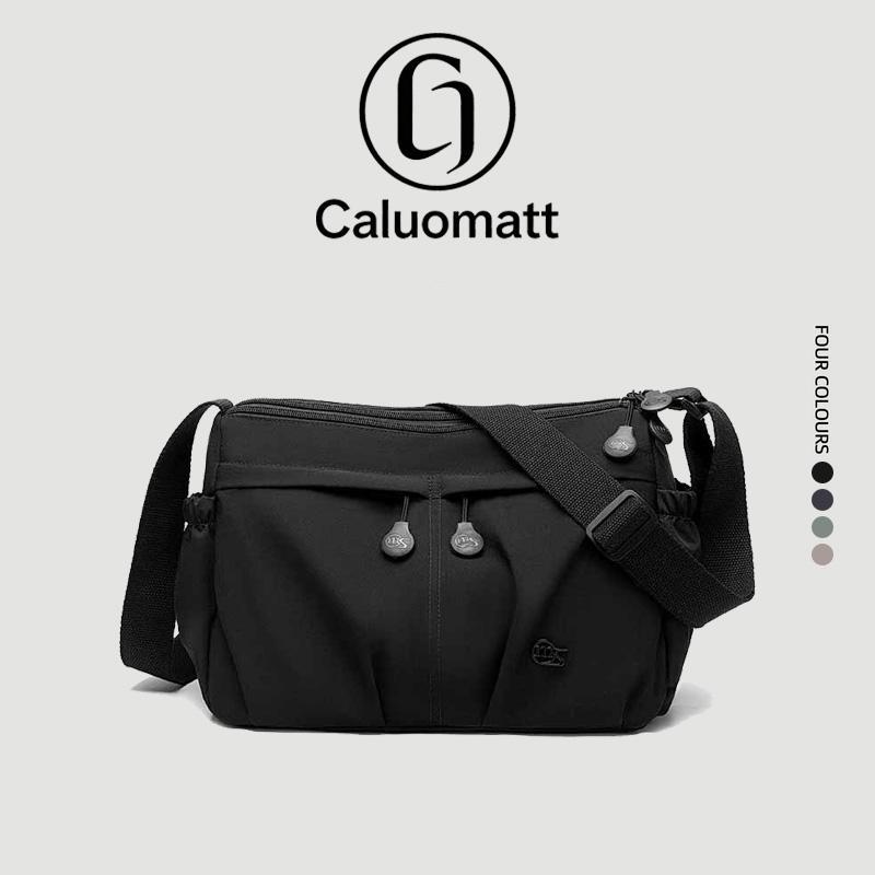 【Caluomatt.TH】กระเป๋าสะพายข้างผู้หญิง ใบใหญ่ จุของได้เยอะ สีพื้น ดีไซน์เกาหลี ใช้ได้ทุกวัน กระเป๋า Messenger