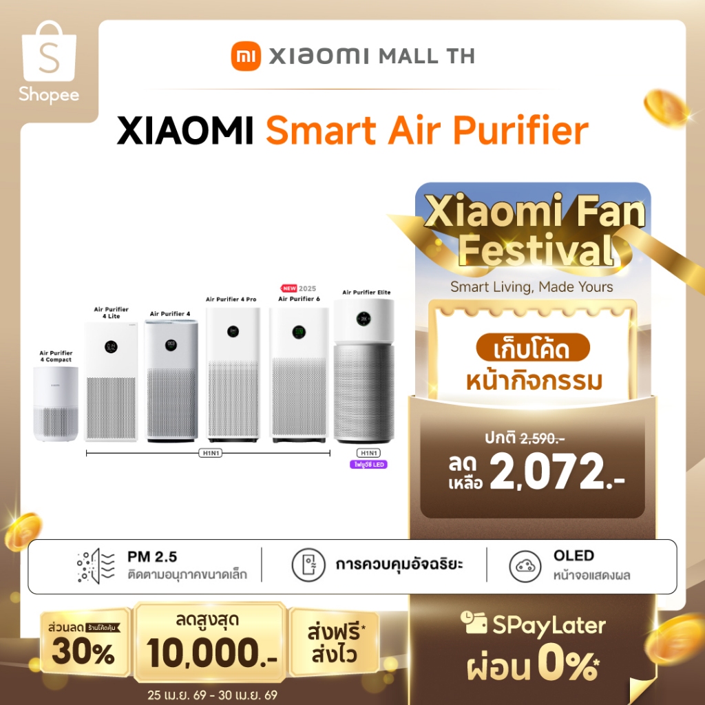 Xiaomi Mi Smart Air Purifier Max/Elite/4/4 Lite/4 Pro