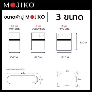 MOJIKO ชุดผ้าปูที่นอน 5 ชิ้น รุ่น Whimsy ปลอกหมอน + ผ้าปูรัดมุม ลายน่ารักแนวอินดี้