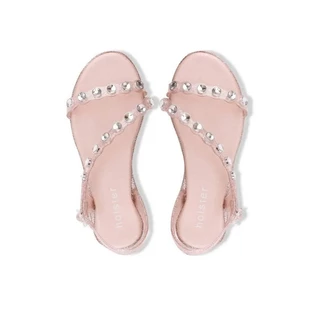 holster australia รองเท้าแตะรัดส้นผู้หญิง lola glitter สี rose
