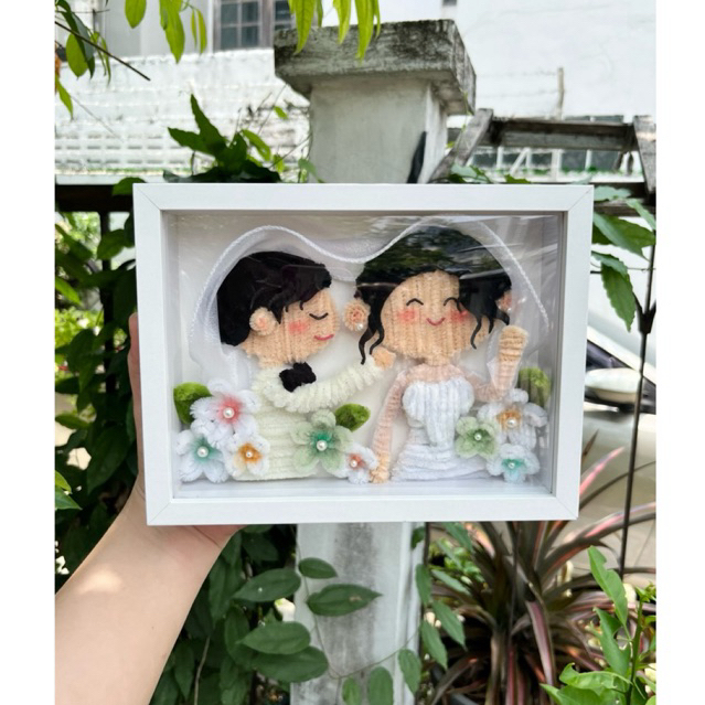 กรอบรูปDIYลวดกำมะหยี่น่ารัก มอบเป็นของขวัญ คัสตอมได้✅