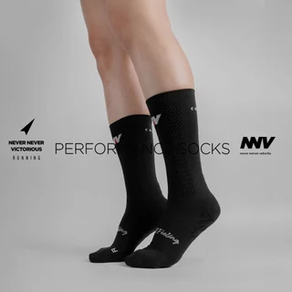 NNV Running Socks ถุงเท้าไร้ตะเข็บ ข้อยาว กระชับฝ่าเท้าไม่ดิ้น หนานุ่มฝ่าเท้าพอดี