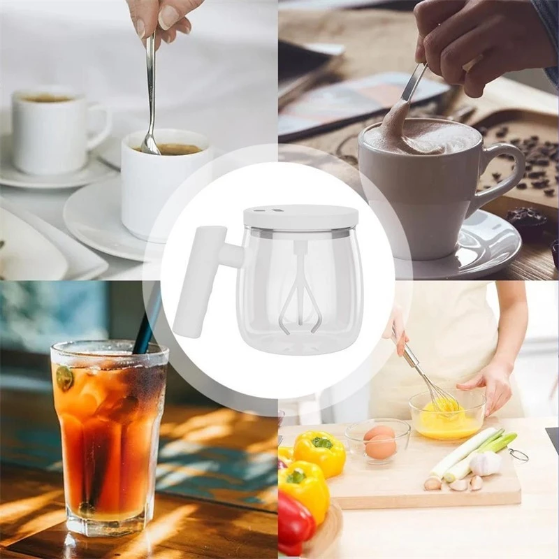 แก้วปั่นชงอัตโนมัติ USB 400ml แบบพกพา คนกาแฟ-โปรตีน thumbnail 4