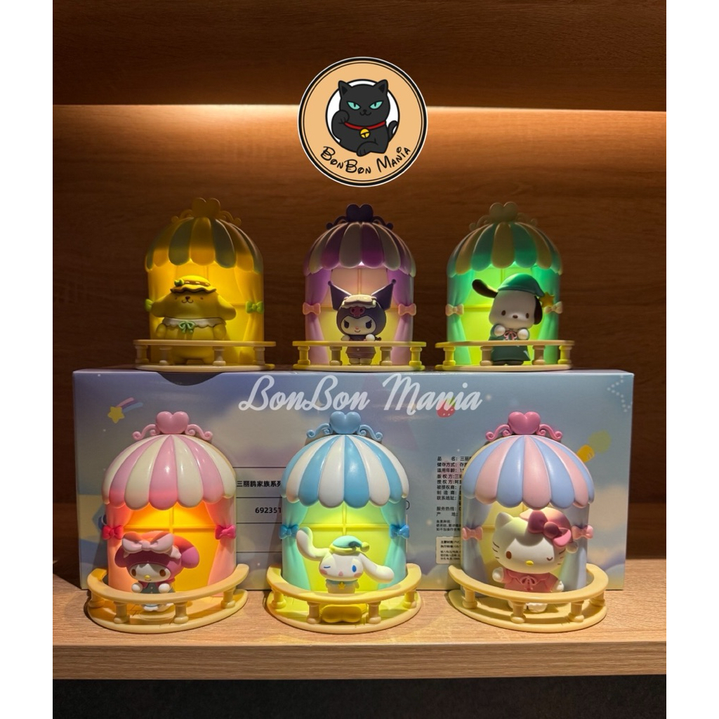 [แบบแยก-เลือกตัวได้]Sanrio Characters Small Terrace series Night Light Ornaments box set