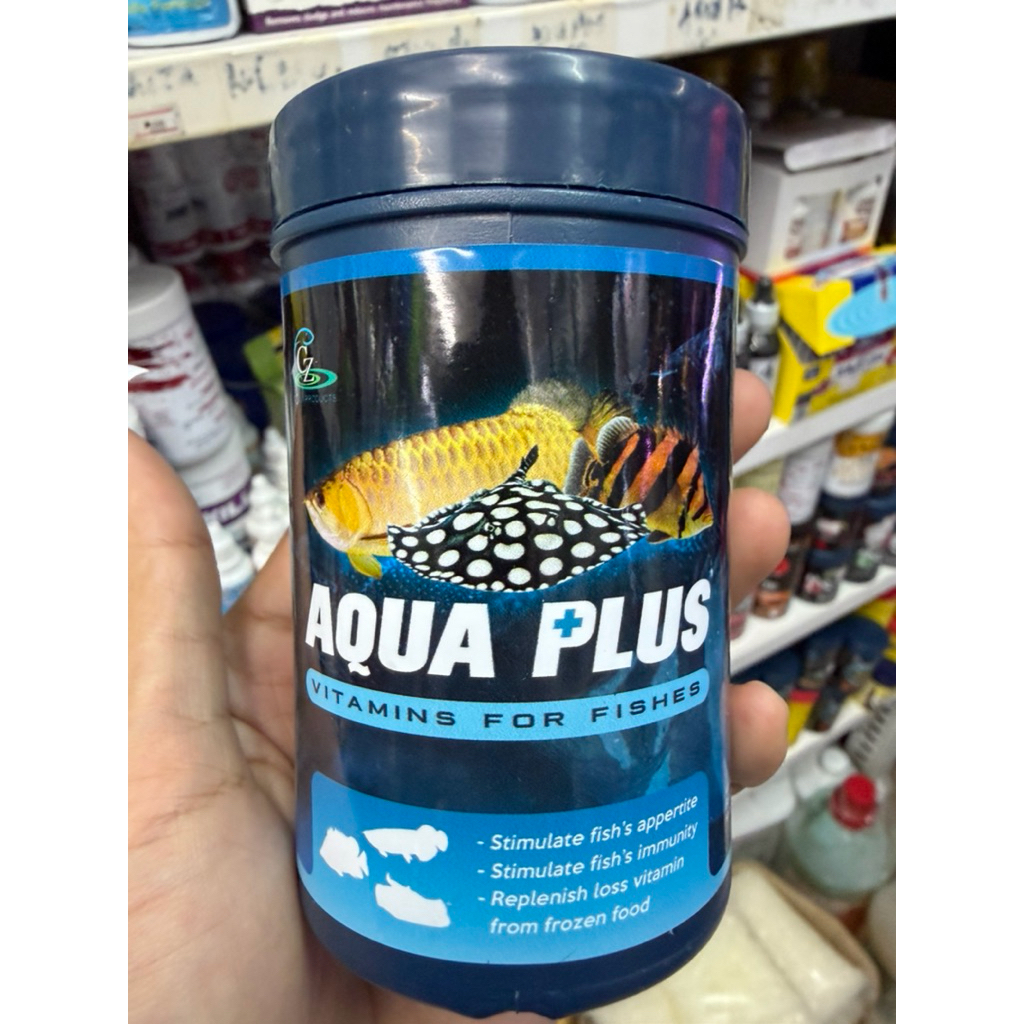 AQUA Plus สำหรับปลากระเบน ปลามังกร ปลาเสือตอ โดยเฉพาะ 100g