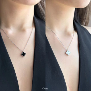 Orachat | Flower 14k necklace. (สร้อยคอตัวเรือนสแตนเลส)