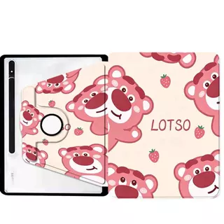 【พร้อมส่ง】เคสใส 360° หมุนได้ มีช่องใส่ปากกา Galaxy Tab S6 lite A8 S7/S8 S7+/S8+ S10Lite A9 A9+ S10 FE+ S9 FE กันกระแทก